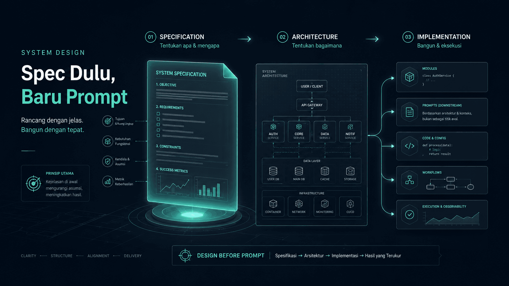 System Design di Era AI: Spek Dulu, Baru Prompt
